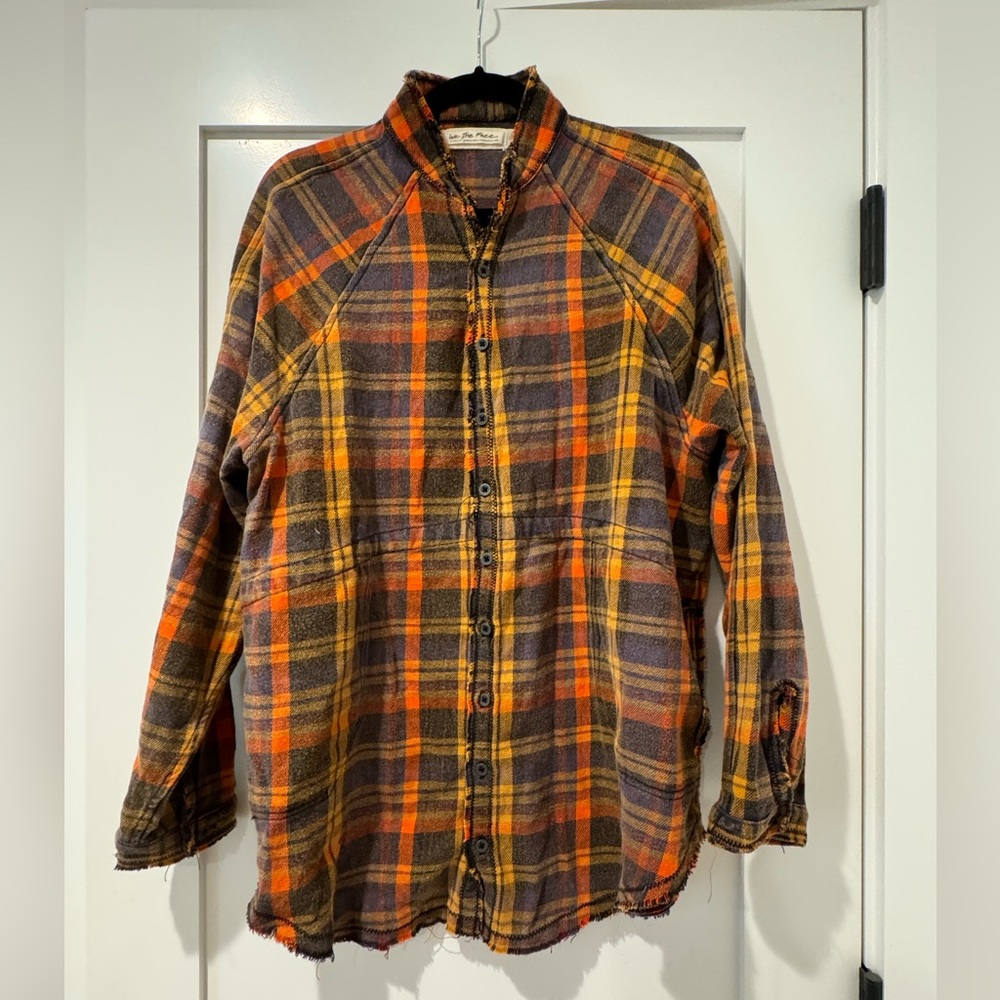 Free People Summer Daydream Plaid Button Down - Picture 4 of 6